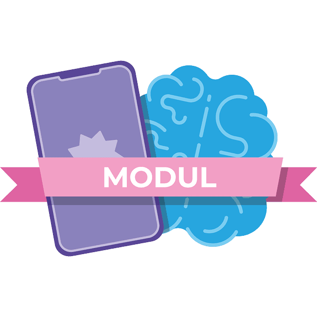 Illustration Smartphone und Gehrin