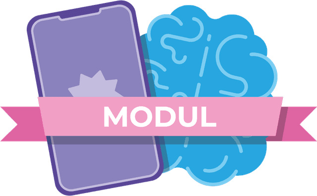 Illustration Smartphone und Gehrin